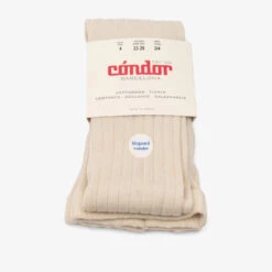 Bisgaard X Cóndor Merino Wool Rib Tights Hueso