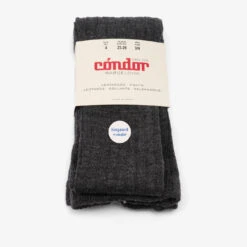 Bisgaard X Cóndor Merino Wool Rib Tights Marengo