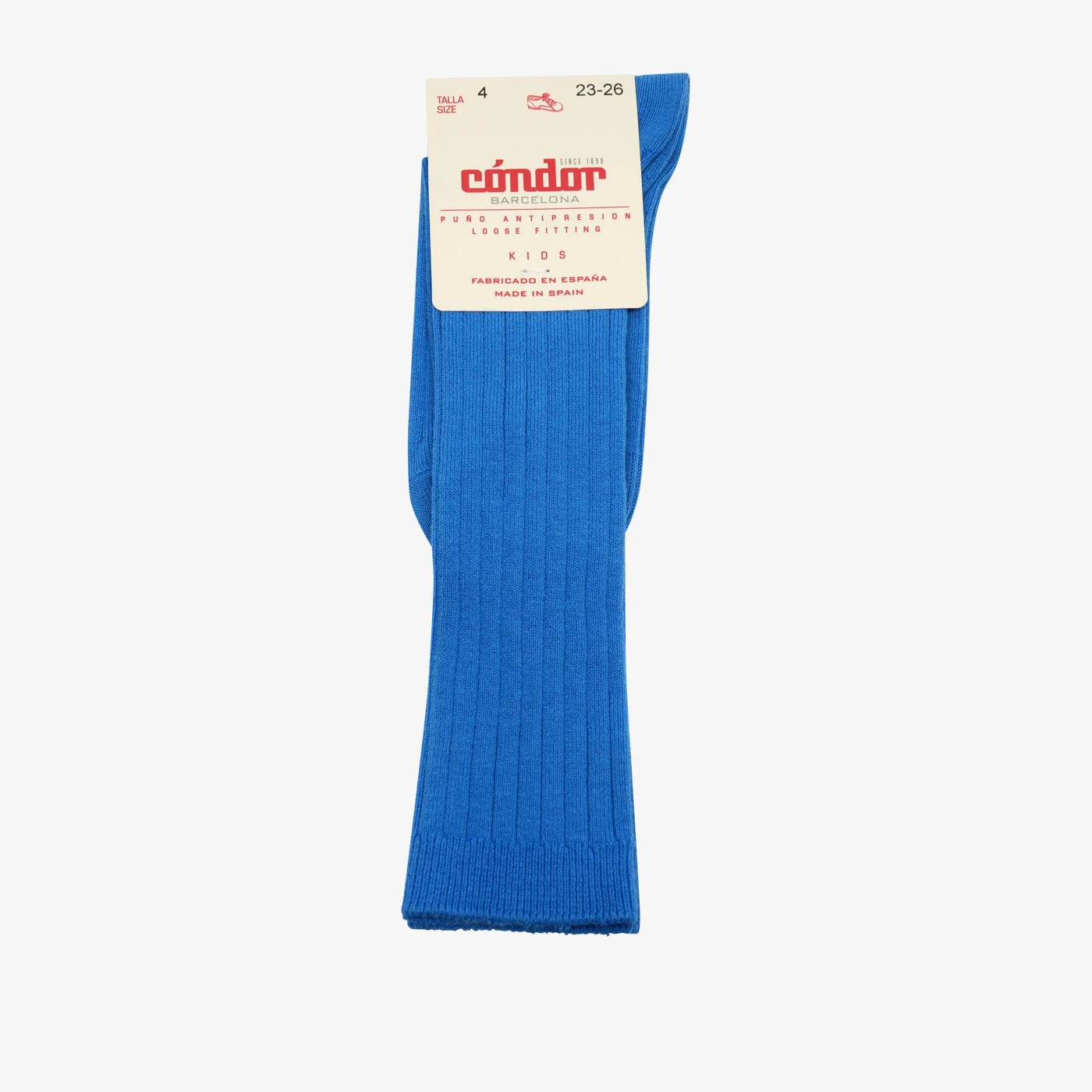 Bisgaard X Cóndor Cotton Rib Knee High Socks Eletric Blue 1 Bisgaard X Cóndor Cotton Rib Knee High Socks Eletric Blue