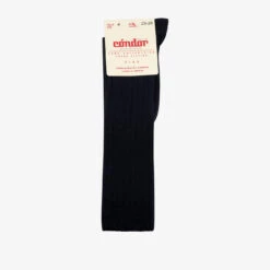 Bisgaard X Cóndor Cotton Rib Knee High Socks Navy