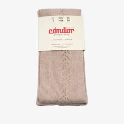 Bisgaard X Cóndor Cotton Tights With Side Openwork Piedra