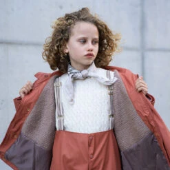 Bisgaard Aarhus Rain Jacket Wool Rose Hip -bisgaardshoes Verkaufsgeschäft 50201 4001 3